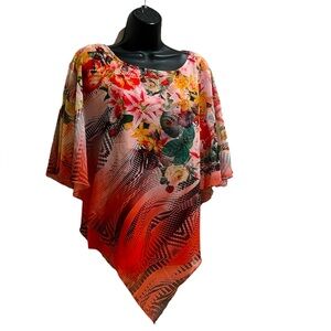 🟣 FLORAL OVERLAY TOP